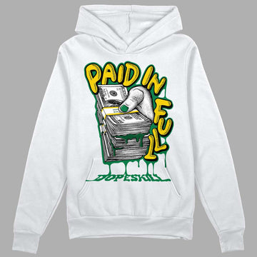 Green Sneakers DopeSkill Hoodie Sweatshirt Paid In Full Graphic Streetwear - White 