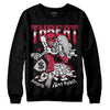 Jordan 1 Retro High '85 OG Metallic Burgundy DopeSkill Sweatshirt Threat Graphic Streetwear - black