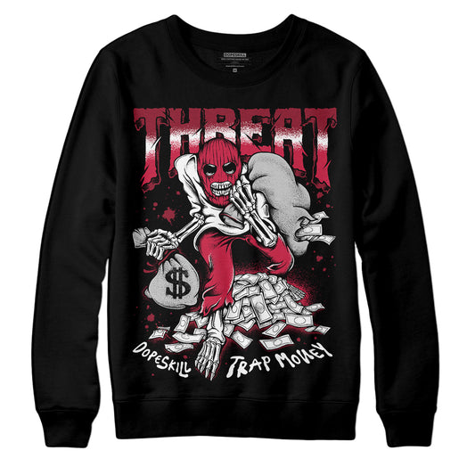 Jordan 1 Retro High '85 OG Metallic Burgundy DopeSkill Sweatshirt Threat Graphic Streetwear - black