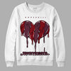 Jordan 5 Retro Burgundy (2023) DopeSkill Sweatshirt Juneteenth Heart Graphic Streetwear - White