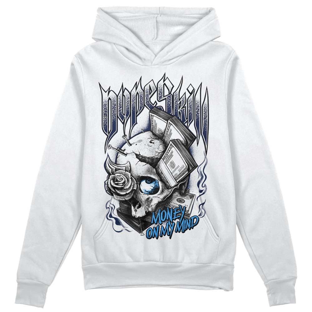 Jordan Spiz’ike Low “White/Obsidian” DopeSkill Hoodie Sweatshirt Money On My Mind Graphic Streetwear - WHite