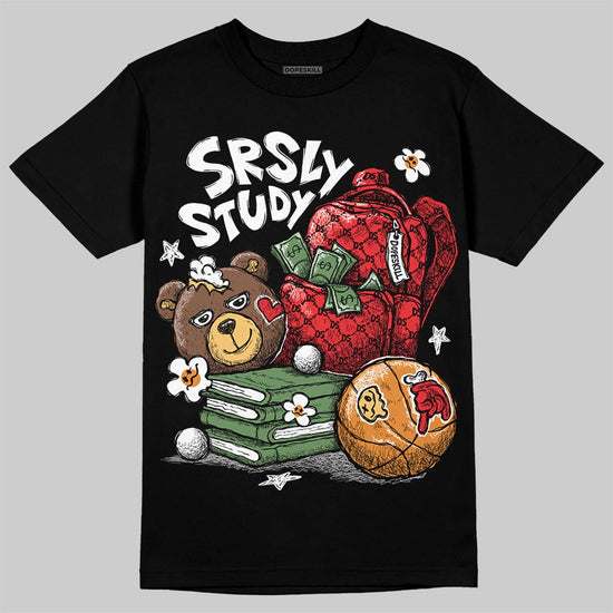 Black and White Sneakers DopeSkill T-Shirt SRSLY Study Graphic Streetwear - black