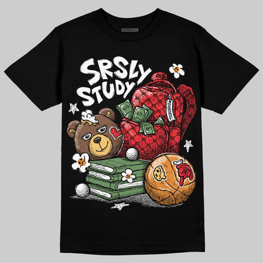 Black and White Sneakers DopeSkill T-Shirt SRSLY Study Graphic Streetwear - black