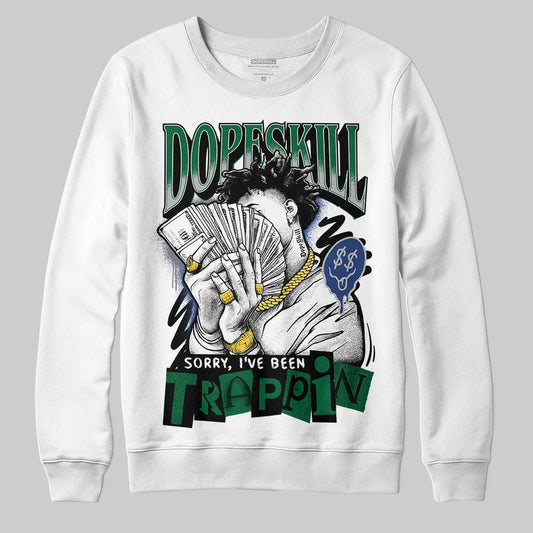 Asics GT-2160 ‘Shamrock Green’ DopeSkill Sweatshirt Sorry I've Been Trappin Graphic Streetwear - White