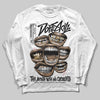 Harris Tweed x Wmns Dunk Low 'Black Phantom' DopeSkill Long Sleeve T-Shirt The Mouth With No Droughts Graphic Streetwear - White 