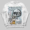 Vans Knu Stack Vintage Satin Dream Blue DopeSkill Long Sleeve T-Shirt Mystery Ghostly Grasp Graphic Streetwear - White