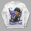 Jordan 3 Dark Iris DopeSkill Long Sleeve T-Shirt Heaven Sent Graphic Streetwear - White
