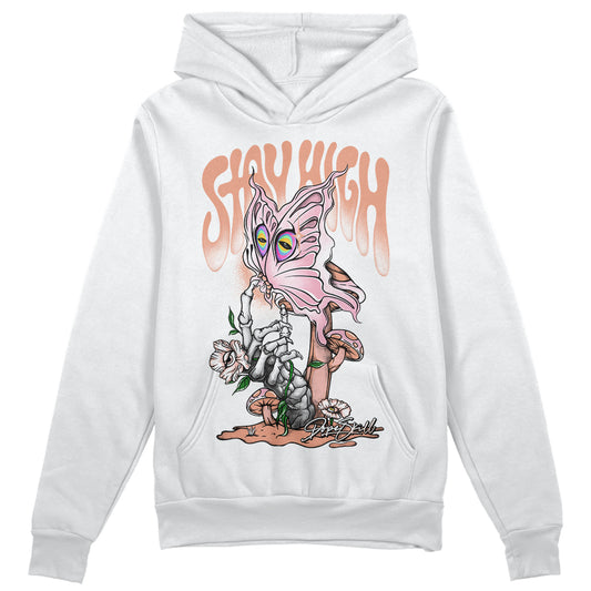 Jordan 11 Low “Legend Pink” DopeSkill Hoodie Sweatshirt Stay High Graphic Streetwear - White