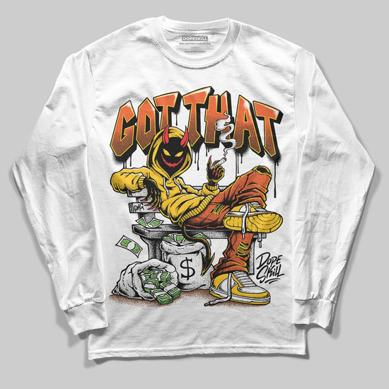 Yellow Sneakers DopeSkill Long Sleeve T-Shirt Got That Graphic Streetwear - White