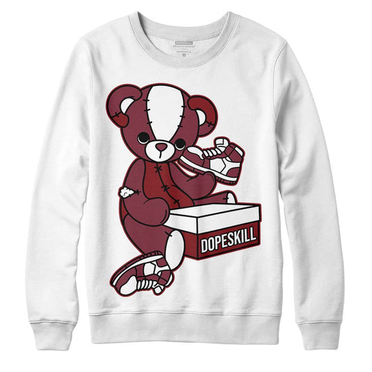 Jordan 1 Retro High OG “Team Red” DopeSkill Sweatshirt Sneakerhead BEAR Graphic Streetwear - White