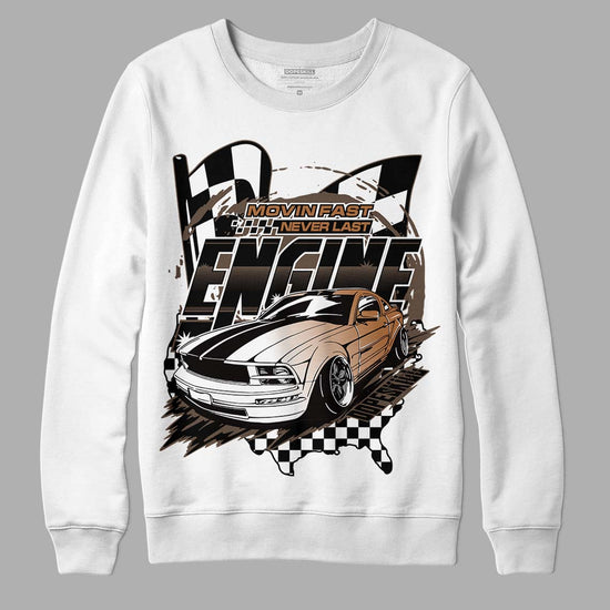 Jordan 1 Retro High OG Palomino DopeSkill Sweatshirt ENGINE Tshirt Graphic Streetwear - White