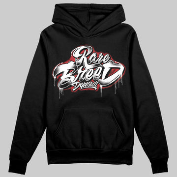 Jordan 11 “Bred Velvet” DopeSkill Hoodie Sweatshirt Rare Breed Type Graphic Streetwear - Black