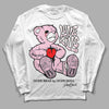 Dunk Low LX Pink Foam DopeSkill Long Sleeve T-Shirt Love Kills Graphic Streetwear - White