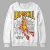 Jordan 4 Retro “Vivid Sulfur” DopeSkill Sweatshirt Thunder Dunk  Graphic Streetwear - White 