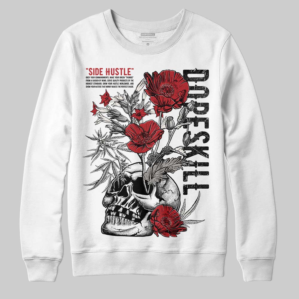 Nigel Sylvester x Jordan 1 Low OG “Nitro” DopeSkill Sweatshirt Side Hustle Graphic Streetwear - White