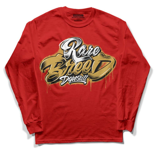 Red Sneakers DopeSkill Red Long Sleeve T-Shirt Rare Breed Type Graphic Streetwear