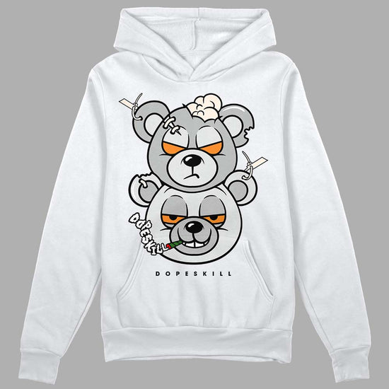 Dunk Low Cool Grey DopeSkill Hoodie Sweatshirt New Double Bear Graphic Streetwear - White 