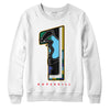 Jordan 1 Mid GS 'Six Championships' DopeSkill Sweatshirt No.1 Graphic Streetwear - White 