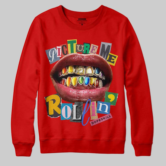 Picture Me Graphic DopeSkill Sweatshirt Streetwear - Red