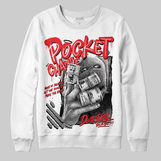 Grey Sneakers DopeSkill Sweatshirt Pocket Change Graphic Streetwear - White