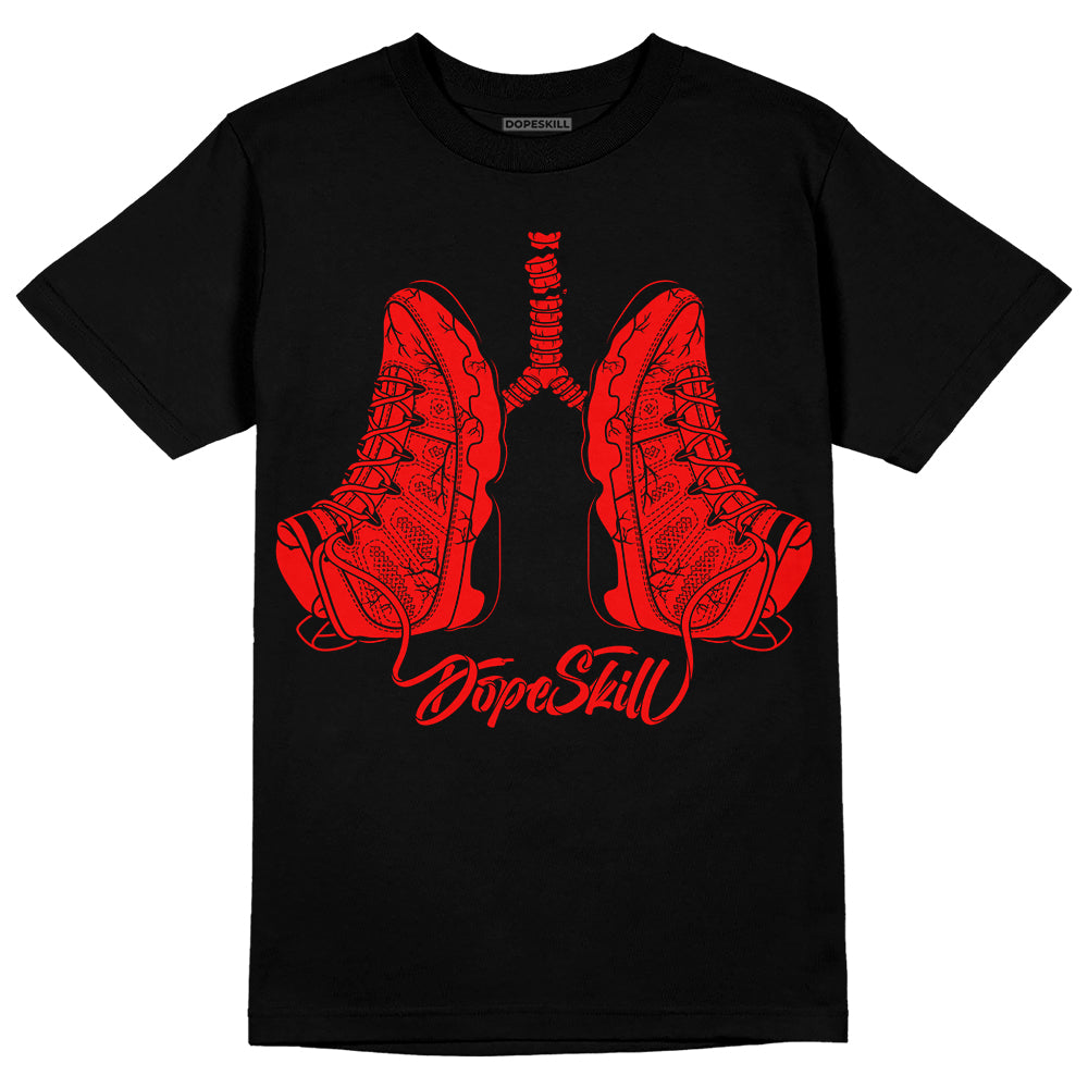 Jordan 9 Chile Red DopeSkill T-Shirt Breathe Graphic Streetwear - Black