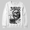 Jordan 4 “Black Cat” (2025) DopeSkill Sweatshirt Jealousy Graphic Streetwear - White
