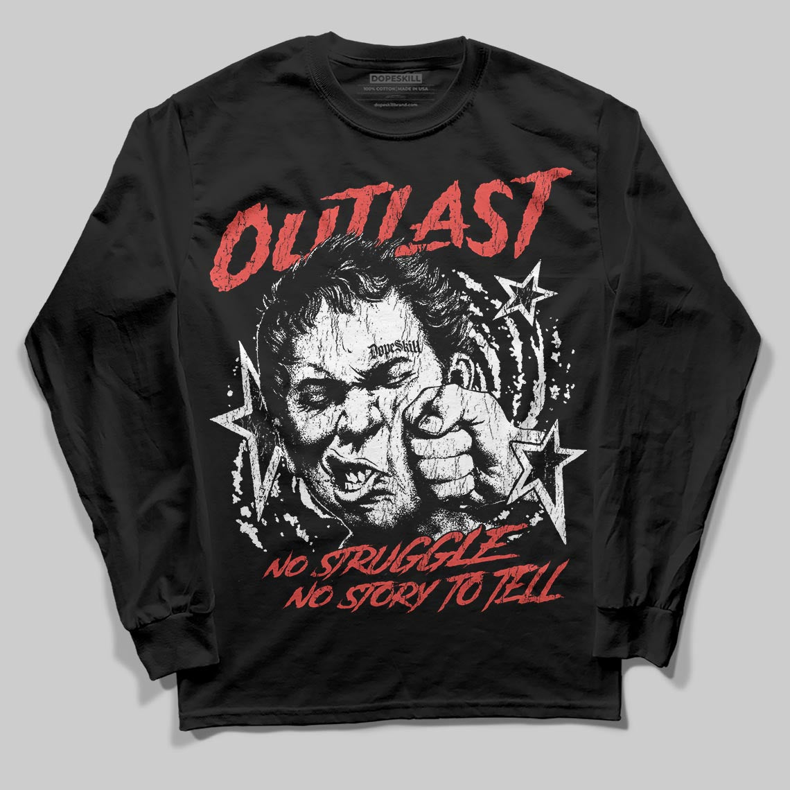 Black and White Sneakers DopeSkill Long Sleeve T-Shirt Outlast Graphic Streetwear - black