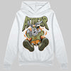 Olive Sneakers DopeSkill Hoodie Sweatshirt At The Top Graphic Streetwear - White