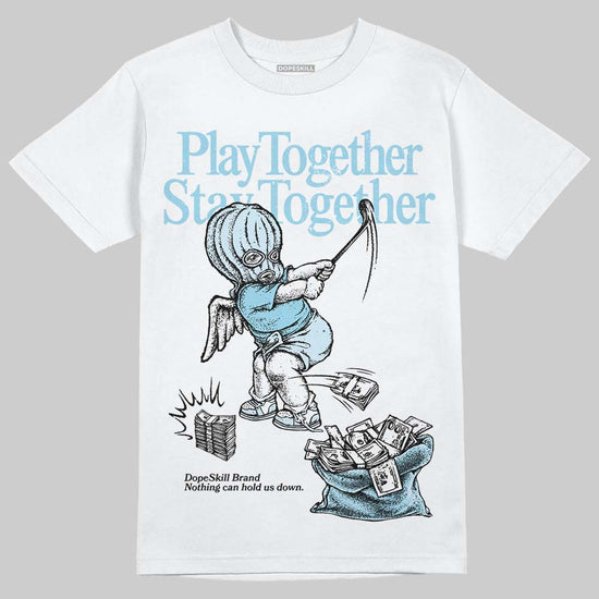 Vans Knu Stack Vintage Satin Dream Blue DopeSkill T-Shirt Play together, Stay together Graphic Streetwear - White