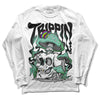 Jordan 1 High OG Green Glow DopeSkill Long Sleeve T-Shirt Trippin Graphic Streetwear - White