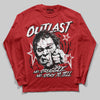 Red Sneakers DopeSkill Long Sleeve T-Shirt Outlast Graphic Streetwear - Red