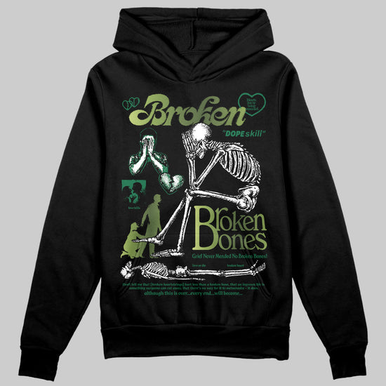 Foamposite Pro 'Pine Green' DopeSkill Hoodie Sweatshirt Broken Bones Graphic Streetwear - Black