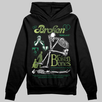 Foamposite Pro 'Pine Green' DopeSkill Hoodie Sweatshirt Broken Bones Graphic Streetwear - Black