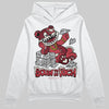 Jordan 4 “Sierra Red" DopeSkill Hoodie Sweatshirt Born To Be Rich Graphic Streetwear - White