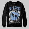 Jordan 4 WMNS 'Forget Me Not' DopeSkill Sweatshirt Crying Heart Graphic Streetwear - Black
