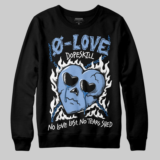 Jordan 4 WMNS 'Forget Me Not' DopeSkill Sweatshirt Crying Heart Graphic Streetwear - Black