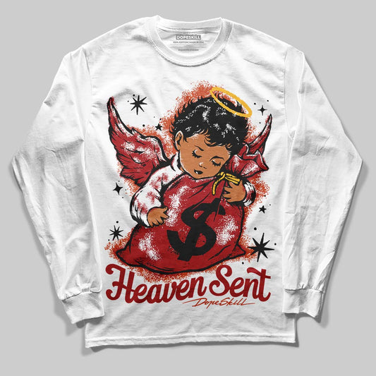 Nigel Sylvester x Air Jordan 4 ‘Brick by Brick’ DopeSkill Long Sleeve T-Shirt Heaven Sent Graphic Streetwear - White