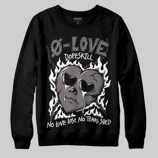 Jordan 4 Retro Cave Stone DopeSkill Sweatshirt Crying Heart Graphic Streetwear - Black