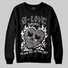 Jordan 4 Retro Cave Stone DopeSkill Sweatshirt Crying Heart Graphic Streetwear - Black