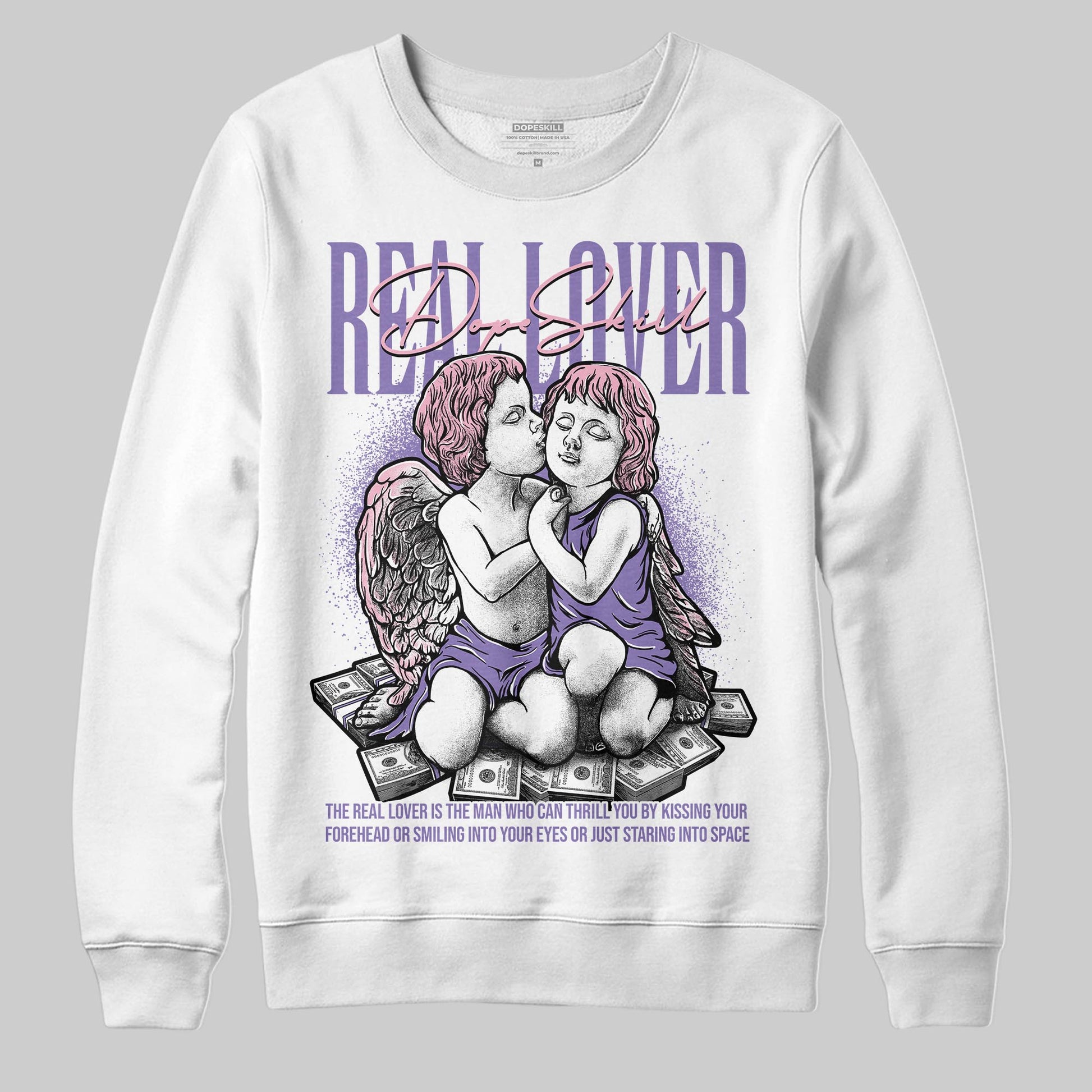 Jordan 11 "Mojave" DopeSkill Sweatshirt Real Lover Graphic Streetwear - White