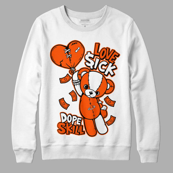 MSCHF Super Normal 2 Orange Milk DopeSkill Sweatshirt Love Sick Graphic Streetwear - White