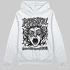 Jordan 4 “Black Cat” (2025) DopeSkill Hoodie Sweatshirt Root of Evil Graphic Streetwear - White
