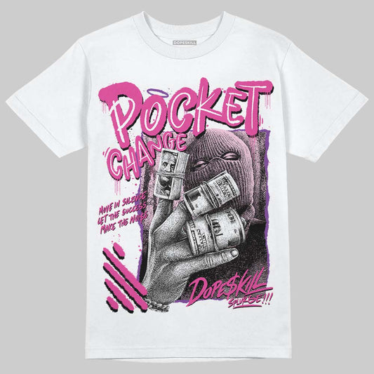 Dunk Low GS 'Triple Pink' DopeSkill T-Shirt Pocket Change Graphic Streetwear - White