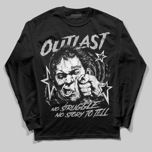 Grey Sneakers DopeSkill Long Sleeve T-Shirt Outlast Graphic Streetwear - black