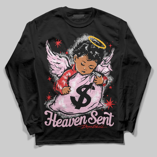 Awake NY x Air Jordan 5 Arctic Pink DopeSkill Long Sleeve T-Shirt Heaven Sent Graphic Streetwear - Black