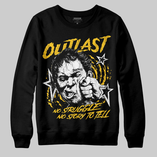 Yellow Sneakers DopeSkill Sweatshirt Outlast Graphic Streetwear - black