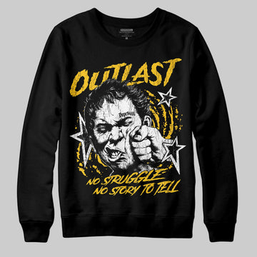 Yellow Sneakers DopeSkill Sweatshirt Outlast Graphic Streetwear - black