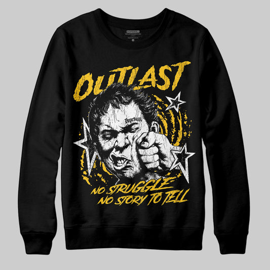 Yellow Sneakers DopeSkill Sweatshirt Outlast Graphic Streetwear - black