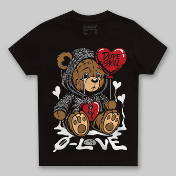 Jordan 3 OG “Black Cement” DopeSkill Toddler Kids T-shirt Broken Bear Graphic Streetwear - Black