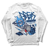 Jordan Spiz’ike Low “White/Obsidian” DopeSkill Long Sleeve T-Shirt Break Through Graphic Streetwear - WHite